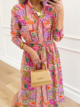 Floral Shirt Midi Dress