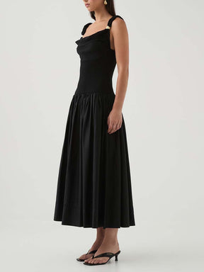 Twist Neckline Dress