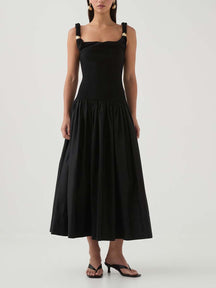 Twist Neckline Dress