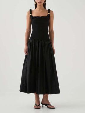 Twist Neckline Dress