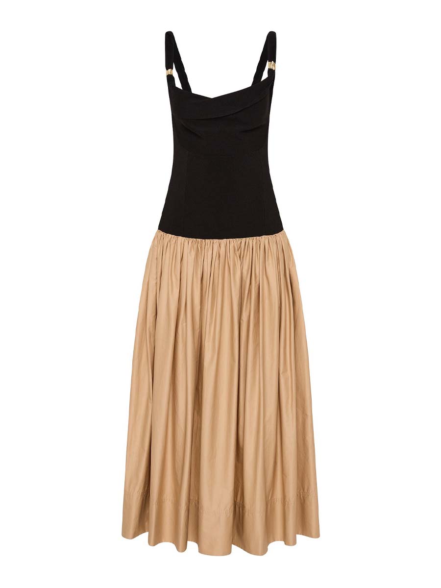Twist Neckline Dress