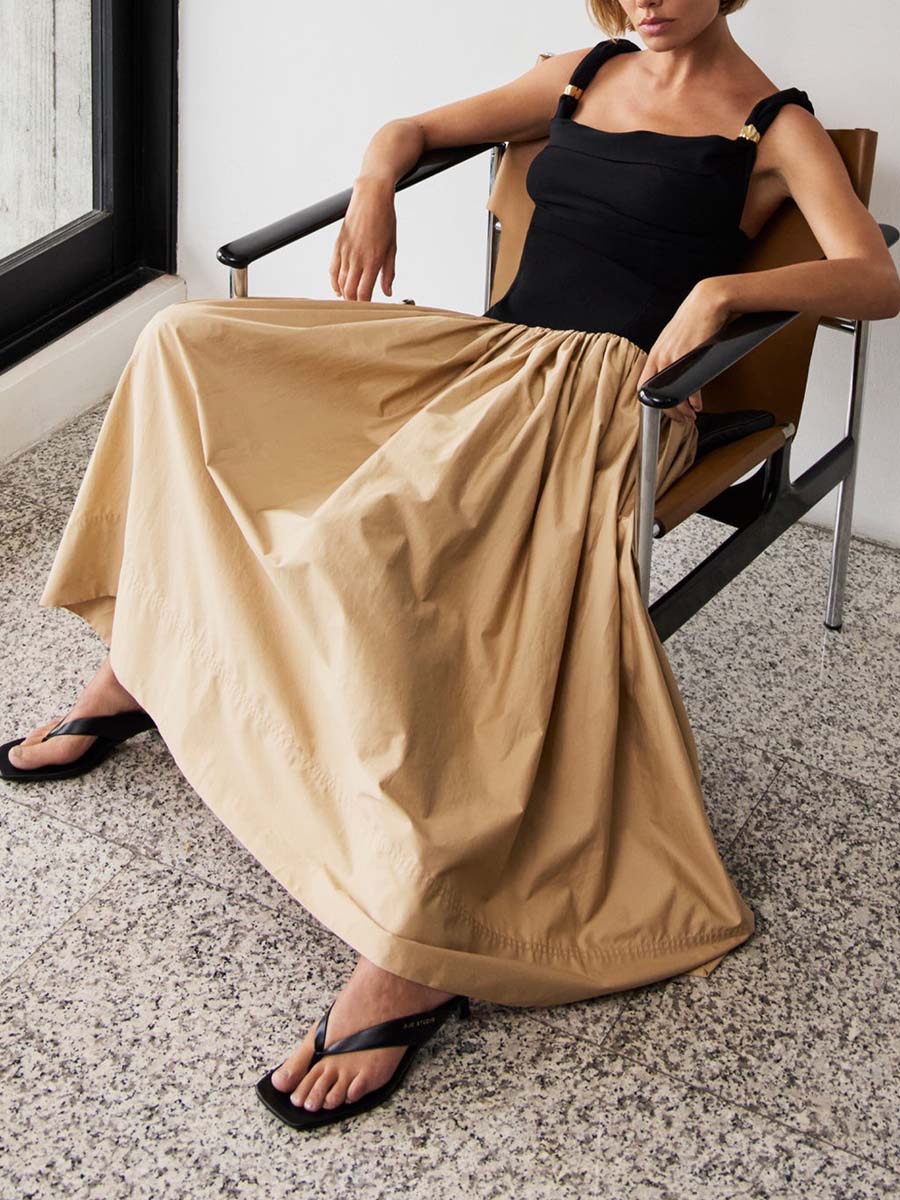 Twist Neckline Dress