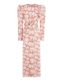 Puff Shoulder Maxi Dress