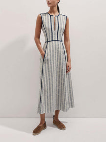 Textured Stripe Maxi Dress