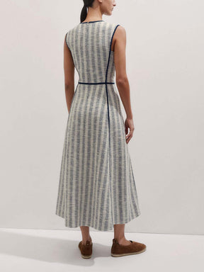 Textured Stripe Maxi Dress