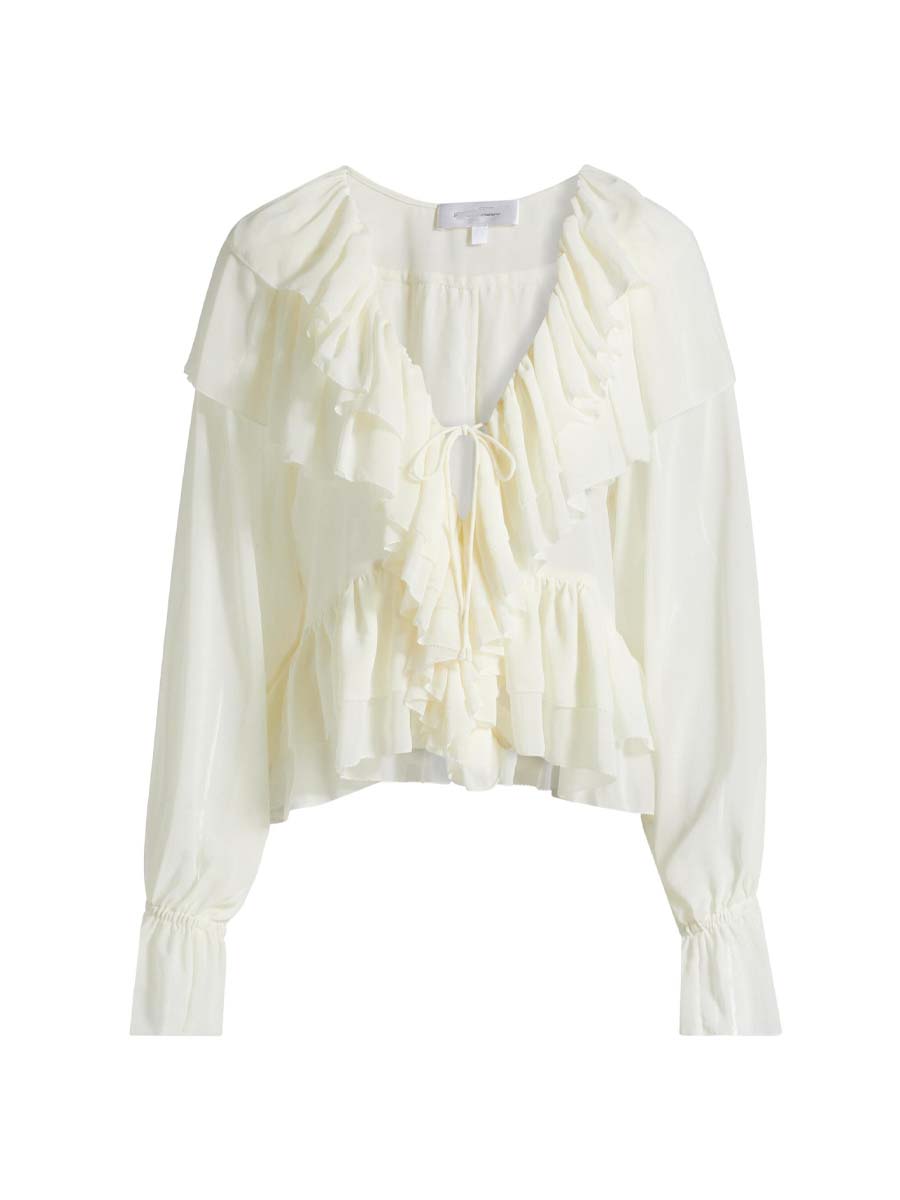 Ruffled Hem Blouse