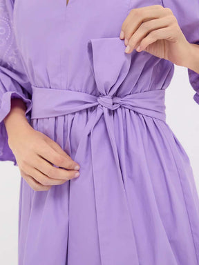 Embroidery Midi Dress
