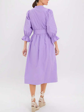 Embroidery Midi Dress