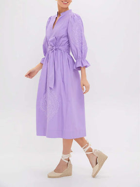 Embroidery Midi Dress