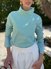 Striped Button Blouse