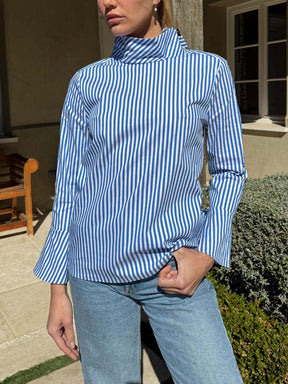 Striped Button Blouse