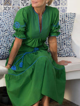 Green Poplin Dress