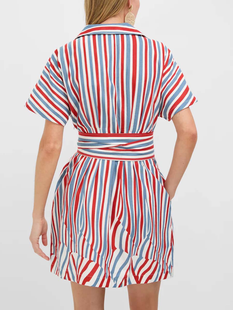 Stripe Mini Callie Dress
