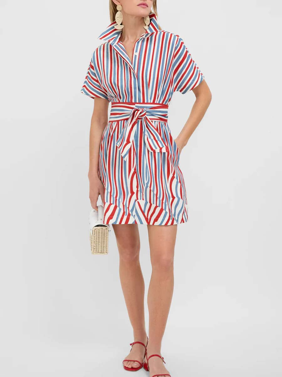 Stripe Mini Callie Dress