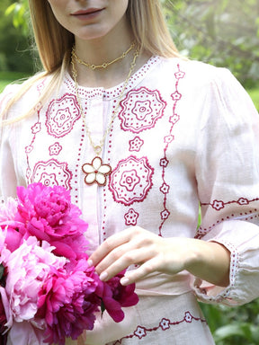 Linen Embroidery Dress
