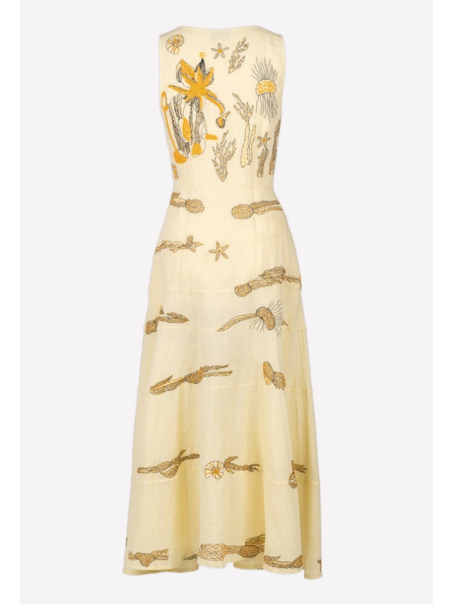 LINEN JELLYFISH DRESS