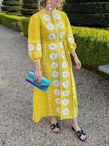 Linen Kaftan With Belt