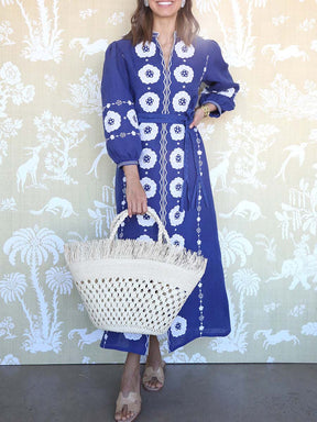 Linen Kaftan With Belt