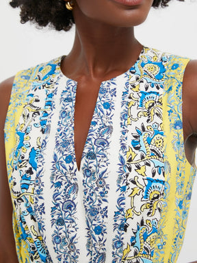 Goldenrod Chintz Stripe Dress