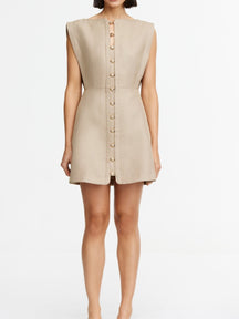 Fitted Waist Mini Dress