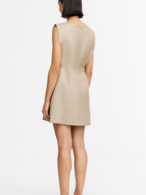 Fitted Waist Mini Dress