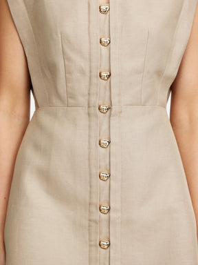 Fitted Waist Mini Dress