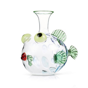 Handblown Glass Octopus Dotfish Decanter