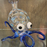 Handblown Glass Octopus Dotfish Decanter