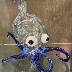 Handblown Glass Octopus Dotfish Decanter