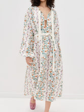 Stripe Floral Print Dress