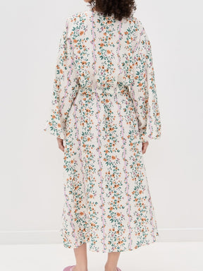 Stripe Floral Print Dress