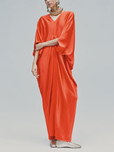 Satin kaftan dress