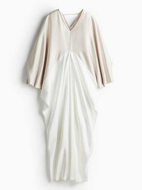 Satin kaftan dress