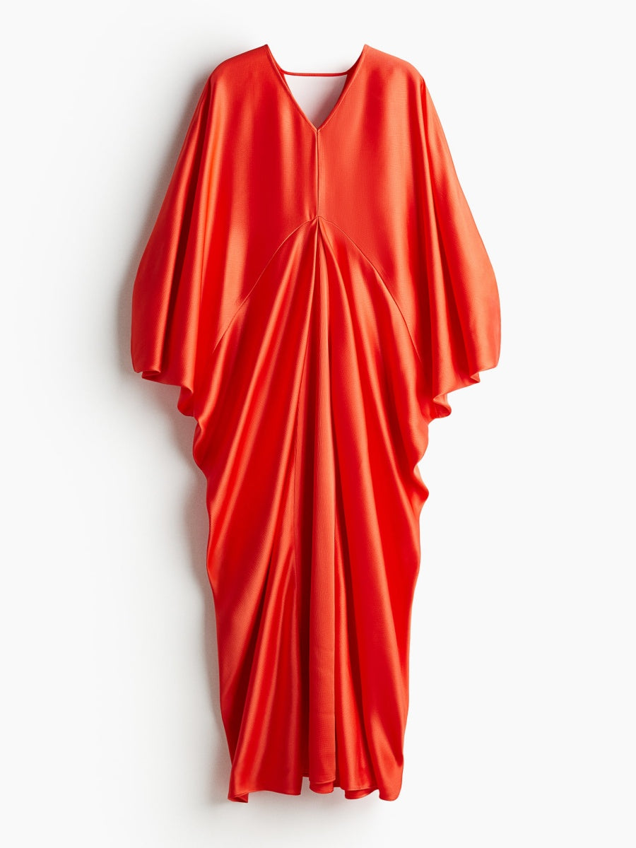 Satin kaftan dress