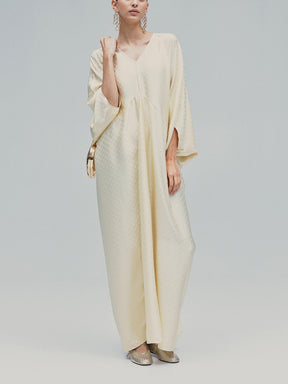 Satin kaftan dress