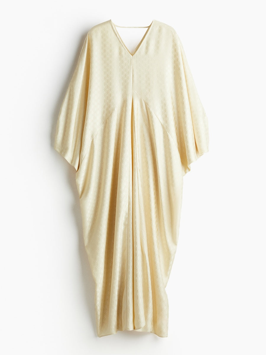 Satin kaftan dress