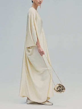 Satin kaftan dress
