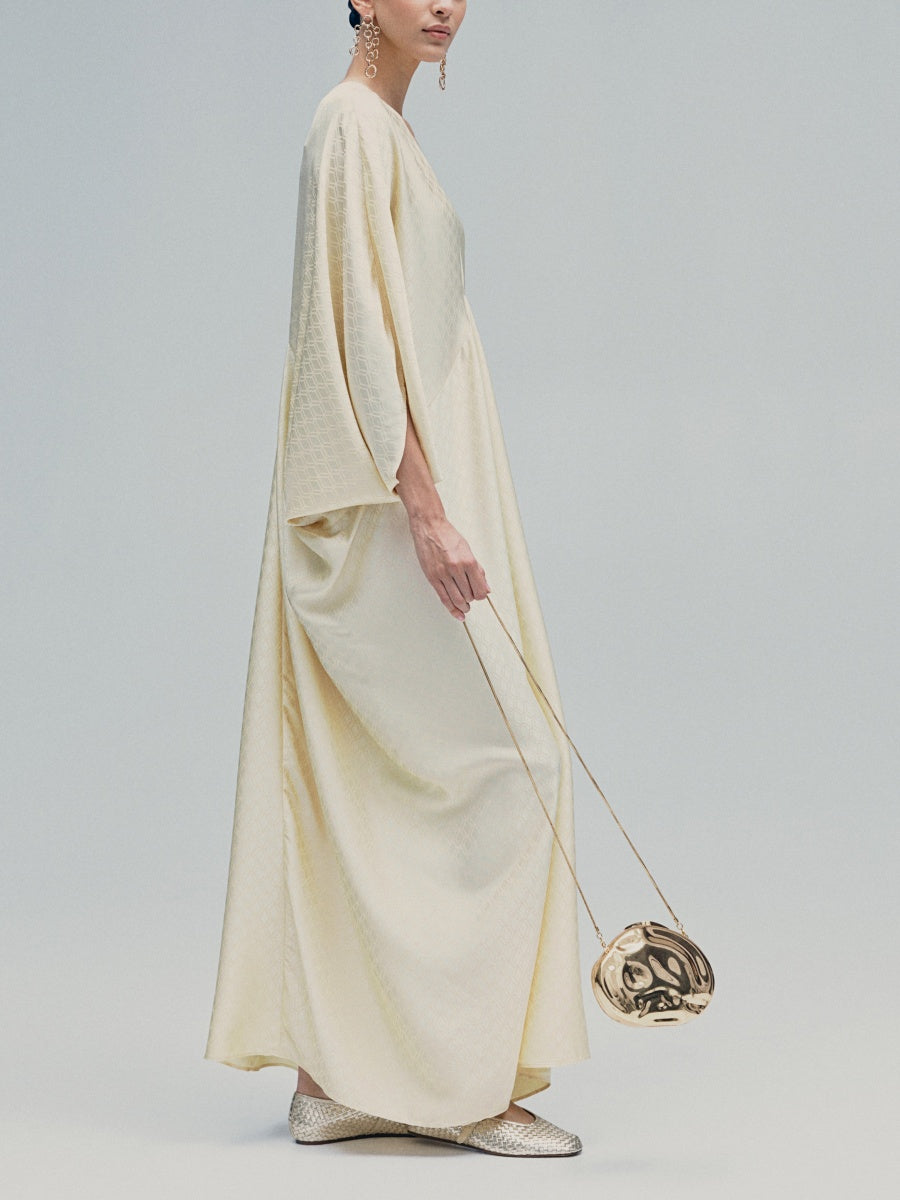 Satin kaftan dress