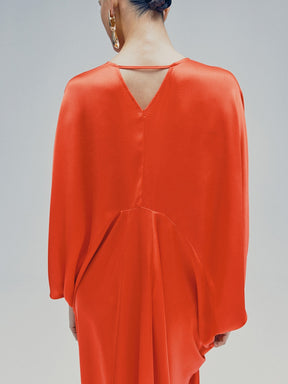 Satin kaftan dress