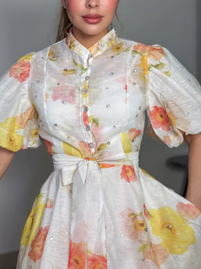 Puff Sleeve Dress
