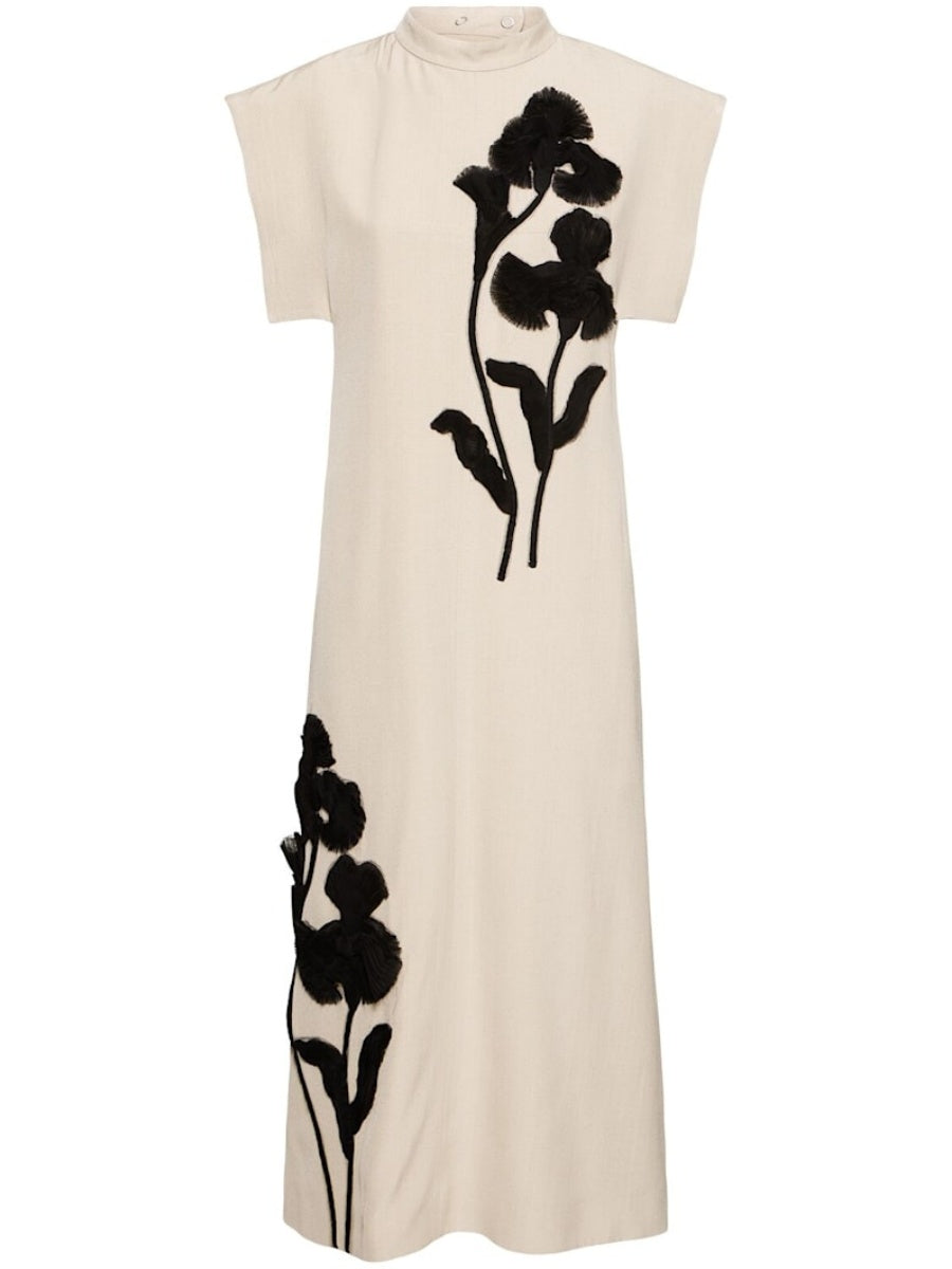 Embroidery Midi Dress