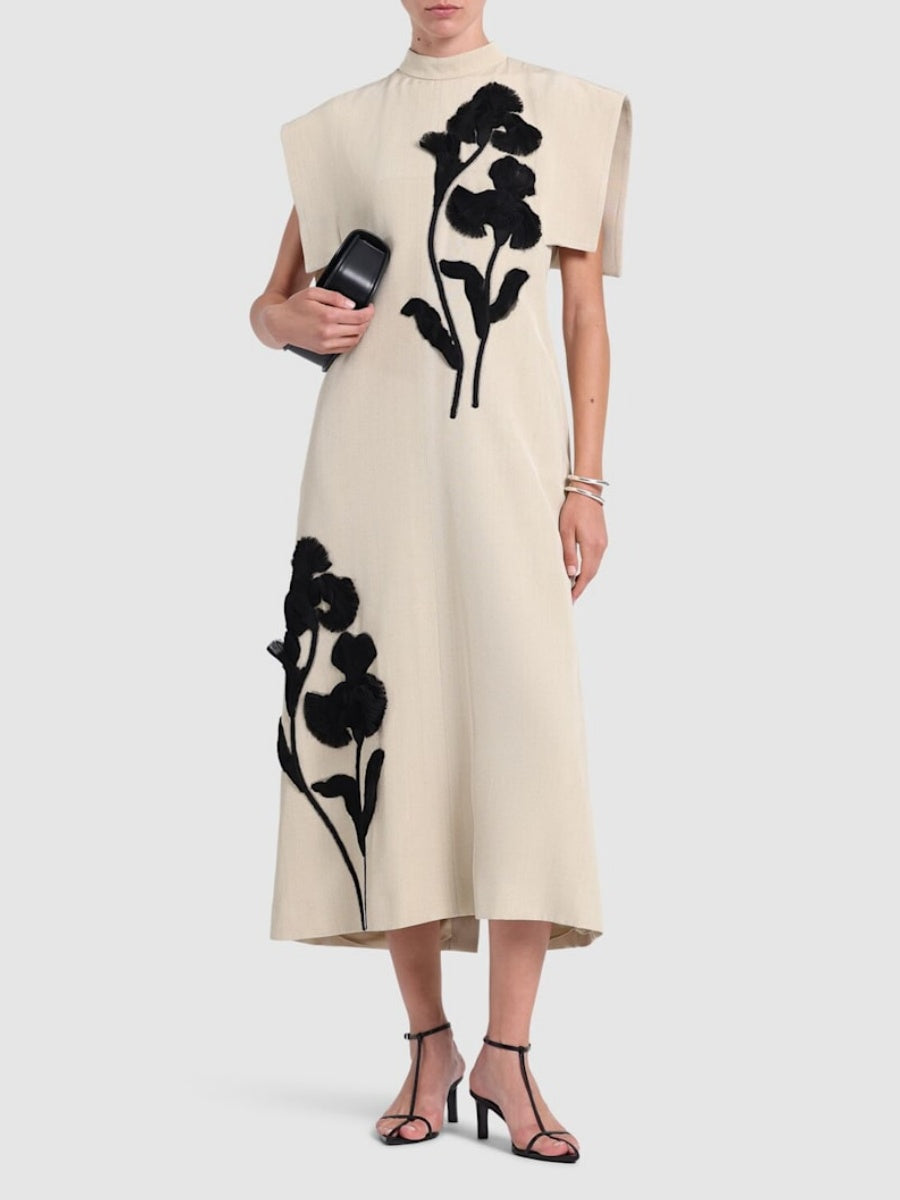 Embroidery Midi Dress