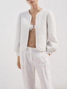 Embroidered cotton jacket