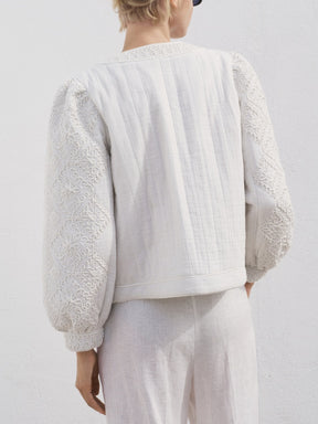 Embroidered cotton jacket
