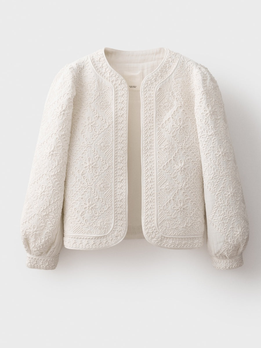 Embroidered cotton jacket
