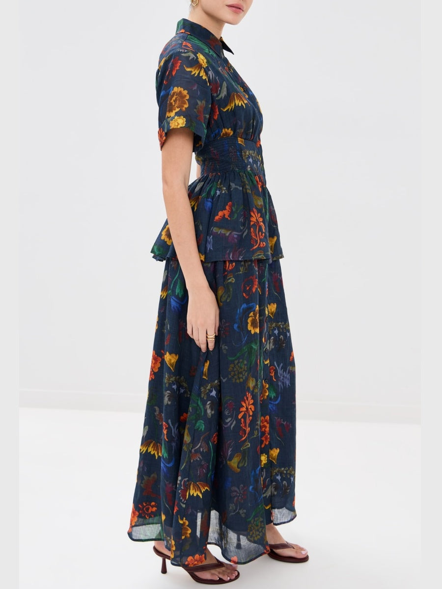 Floral Print Maxi Dress