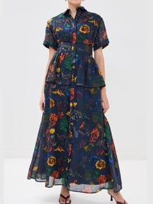 Floral Print Maxi Dress