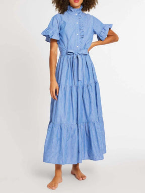 Ruffle Placket Dress
