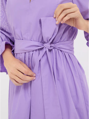 Embroidery Midi Dress