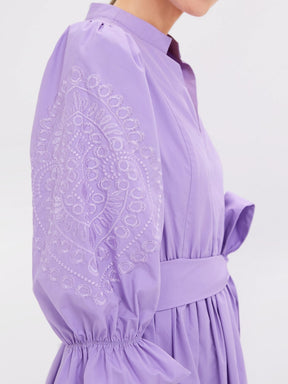 Embroidery Midi Dress